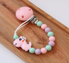 Load image into Gallery viewer, Pink Dinosaur Dummy clip
