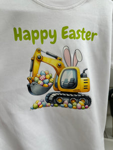 Happy Easter Yellow Digger T-shirt