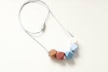 Load image into Gallery viewer, Hexagon Pastel Blue Necklace
