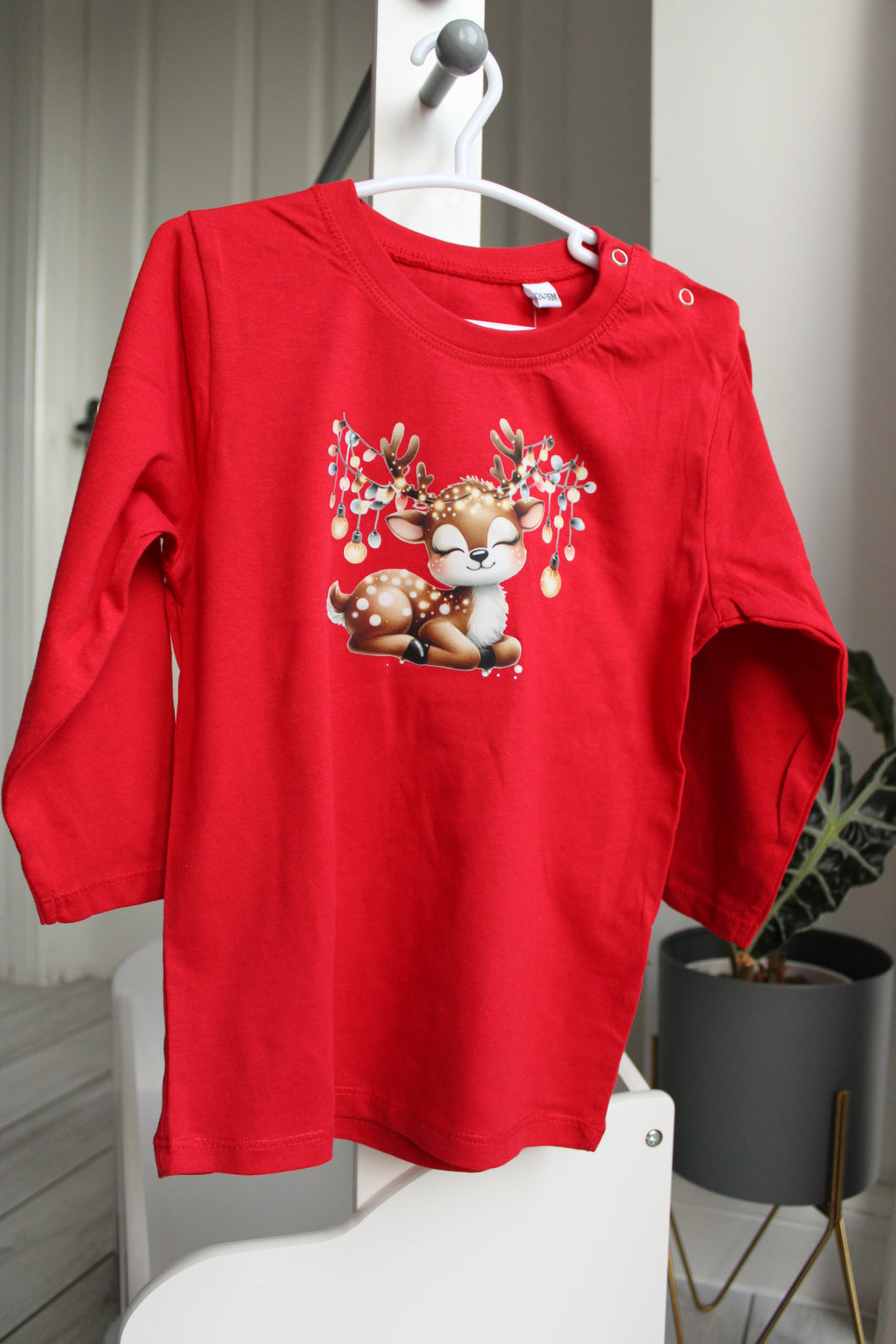Rudolph Reindeer Cute Christmas long sleeve top