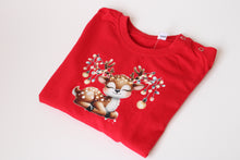 Load image into Gallery viewer, Rudolph Reindeer Cute Christmas long sleeve top
