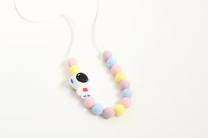 Kids Necklace - Astronaut Pastel colours