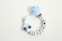 Load image into Gallery viewer, Personalised Blue Car Dummy Clip
