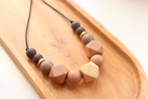 Chocolate Brown Autumn Necklace