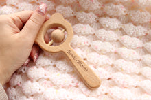 Load image into Gallery viewer, Personalised Wooden Rattle Toy
