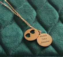 Load image into Gallery viewer, Personalised 14k Rose Gold Name Necklace Engraved Stainless Steel Keepsake
