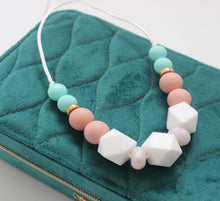 Load image into Gallery viewer, Silicone Nursing Necklace - Dusky pink
