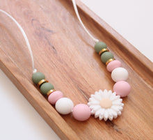 Load image into Gallery viewer, Daisy silicone nursing necklace
