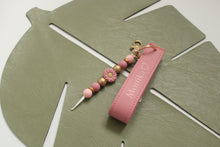 Load image into Gallery viewer, Personalised Wristlet Keyring with Beaded Charm
