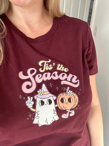 Tis' the season Halloween Ladies t-shirt - organic cotton