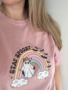 Stay Spooky Halloween Ladies t-shirt - organic cotton