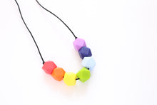 Load image into Gallery viewer, Silicone Rainbow Teething Necklace
