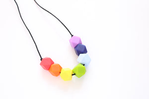 Silicone Rainbow Teething Necklace