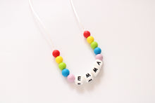 Load image into Gallery viewer, Personalised Bright Rainbow Kids Necklace
