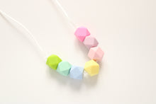 Load image into Gallery viewer, Sensory Chew Fidget Necklace - Pastel Rainbow
