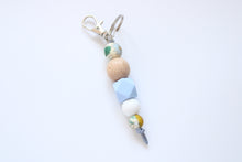 Load image into Gallery viewer, Personalised Engraved Beaded Key Ring
