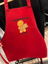 Load image into Gallery viewer, Personalised Christmas Baking Apron for Kids – Gingerbread Christmas Apron
