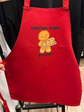 Load image into Gallery viewer, Personalised Christmas Baking Apron for Kids – Gingerbread Christmas Apron

