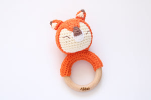 Personalised Fox Rattle