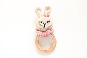 Personalised Crochet Bunny Rattle