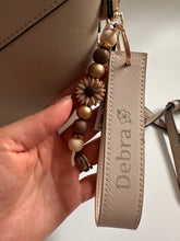 Load image into Gallery viewer, Personalised Wristlet Keyring with Beaded Charm
