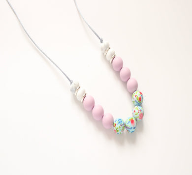 Floral Lilac Teething necklace