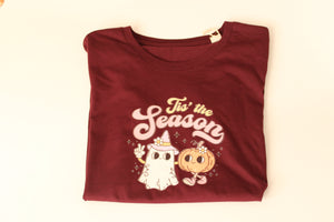 Tis' the season Halloween Ladies t-shirt - organic cotton