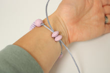 Load image into Gallery viewer, Daisy Adjustable Bracelet - Blush, White &amp; Lilac
