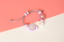 Load image into Gallery viewer, Daisy Adjustable Bracelet - Blush, White &amp; Lilac
