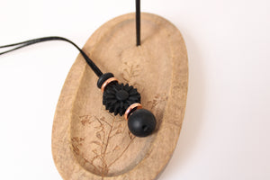 Black Daisy Nursing Necklace