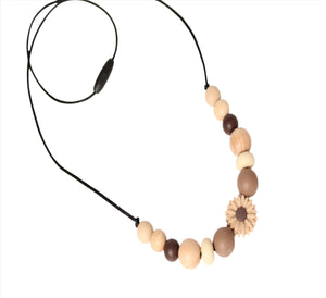 Beige Brown Necklace