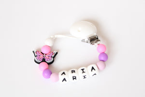 Personalised Butterfly Dummy Clip