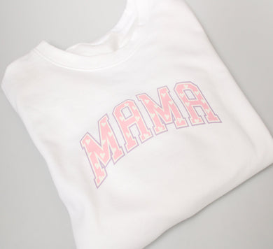 Mama Slogan Sweatshirt Pink
