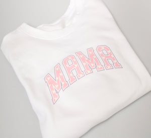 Mama Slogan Sweatshirt Pink