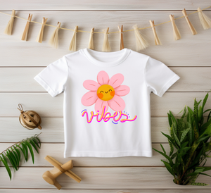 Pink Daisy Flower Vibes T-shirt