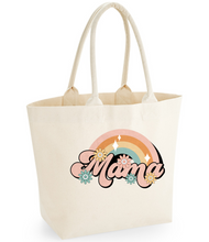 Load image into Gallery viewer, Beach Bag - Mama rainbow slogan
