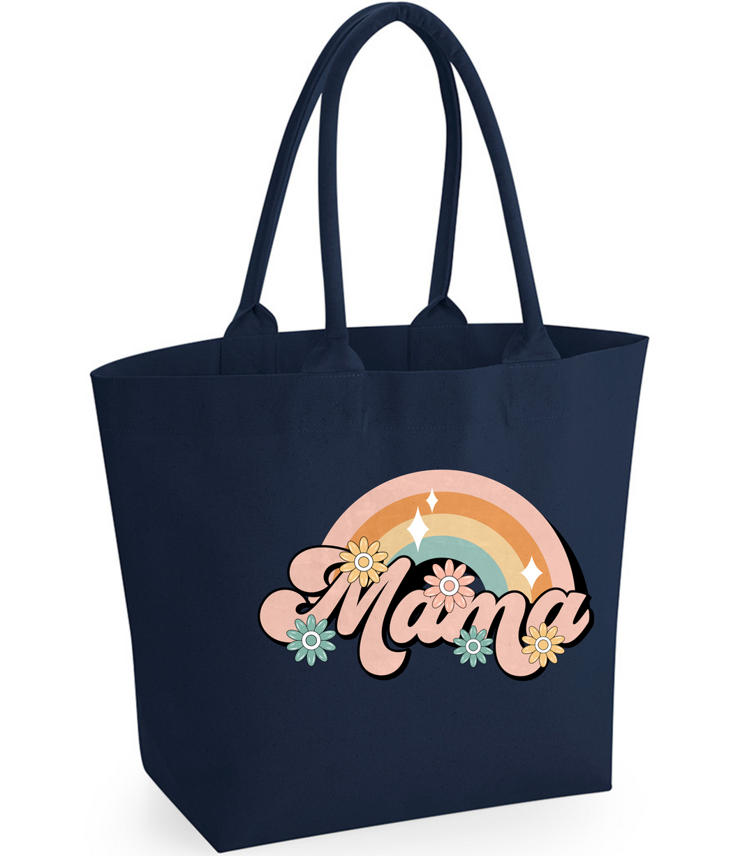 Beach Bag - Mama rainbow slogan