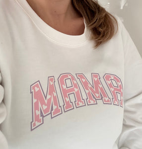 Mama Slogan  sweatshirt - Hearts