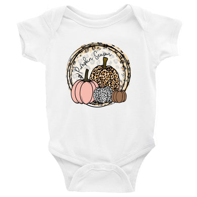 Pumpkin Leopard Baby Bodysuit