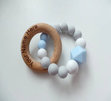 Load image into Gallery viewer, Personalised Baby teething ring
