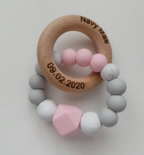 Load image into Gallery viewer, Engraved Teething Ring- More colors available
