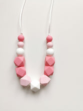 Load image into Gallery viewer, Teething Necklace Strawberry &amp; Cream
