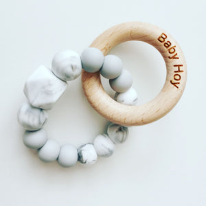 Engraved Teething Ring- More colors available