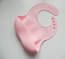 Load image into Gallery viewer, Pink Baby silicone Bib
