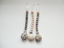 Load image into Gallery viewer, Personalised Engraved Name Silicone Dummy clip
