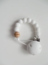 Load image into Gallery viewer, Personalised Engraved Name Silicone Dummy clip
