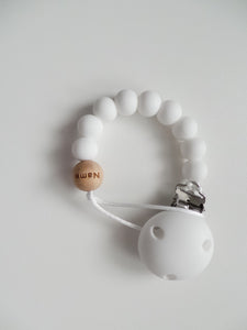 Personalised Engraved Name Silicone Dummy clip