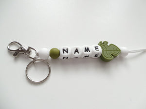 Personalised Key Ring-Monstera Leaf