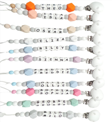 Personalised Dummy clips - hexagon