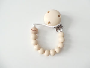 Personalised Engraved Name Silicone Dummy clip